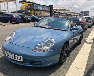  ??  ?? The Tipler mobile in all its new, blue glory at Le Mans Classic