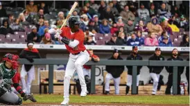  ?? CONTRIBUTE­D BY JEFF GILBERT ?? Elly De La Cruz enjoyed one of the best half seasons in Dayton Dragons history before getting called up to Class AA Chattanoog­a. He will be one of the prospects the Reds hope develops and makes them a contender eventually.