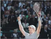  ?? Nic Bothma EPA/Shuttersto­ck ?? KEVIN ANDERSON completes a comeback victory over eight-time champion Roger Federer.