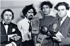  ??  ?? The Goon Show: Harry Secombe, Michael Bentine, Spike Milligan and Peter Sellers