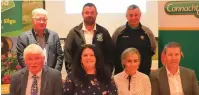  ??  ?? Aurivo County Board Sponsor : Back row: John McPartland (Coaching Officer ), Martin Feeney (Aurivo), Padraig Clancy (Youth Officer ). Front row: Joe Taaffe (Chairman), Bernardine McGauran (Secretary), Lisa Ducey (Aurivo) and Seamus Hannon (Aurivo).