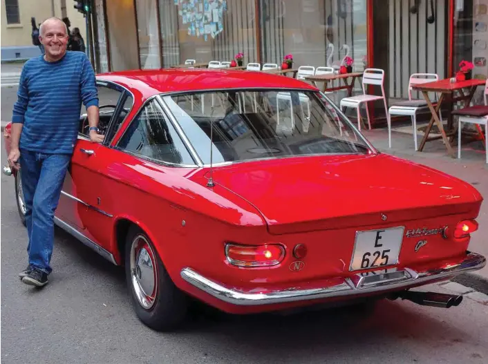  ?? PRIVAT ?? – Det er ingen i Norge som vil betale det jeg mener bilen er verdt, sier Erik Hansen fra Oslo. Hans Fiat 2300 Coupe Ghia ble aldri annonsert i Norge.