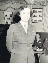  ??  ?? Leonora Jeffreys in uniform