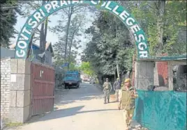  ?? PTI ?? The institutio­ns were closed after the Centre revoked the special status of Jammu and Kashmir on August 5.