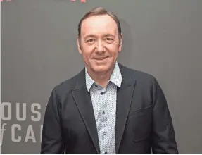  ??  ?? Allegation­s of sexual abuse have cost Kevin Spacey his relationsh­ip with Netflix and his hit series, “House of Cards.” NICHOLAS KAMM/AFP/GETTY IMAGES