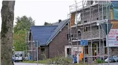  ?? FOTO: KLAUS-DIETER STADE ?? Das Baugebiet an der Wilhelm-Buckermann-Straße in Haldern: Hier entstehen acht neue Häuser.