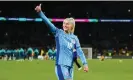  ?? ?? England’s Chloe Kelly celebrates after the Lionesses beat the Matildas to secure a spot in the final. Photograph: Zac Goodwin/PA