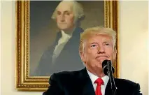  ?? PHOTO: REUTERS ?? President Donald Trump pauses while making a statement at the White House on the deadly protests in Charlottes­ville.