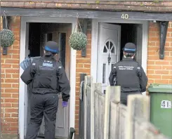  ?? Picture: Barry Goodwin ?? Emergency service workers went door-to-door asking people to take tests in the ME15 postcode area. Right, council leader Cllr Martin Cox