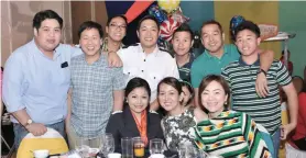  ??  ?? (Standing from lef t) Sharlyn Ko, Jennifer Tangtatco, Joseph Tangtatco and Jef f Te; (Seated from lef t) Aisha Hemandas, Veronica Agbayani, Karina Del Rosario, Byang Te and Michelle Uy (Standing from lef t) Carter Yu, Dennis Ty, Stewart Fenix, Joseph...