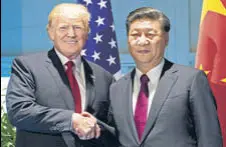  ?? REUTERS FILE ?? US President Trump and Chinese President Xi Jinping.