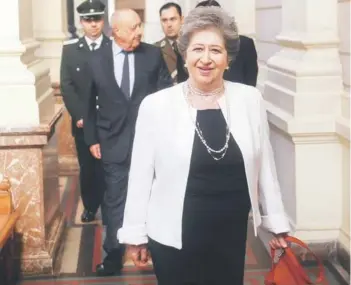  ?? FOTO: AGENCIAUNO/ARCHIVO ?? ►► Olga Feliú durante una actividad en la Corte Suprema.