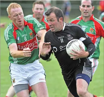  ??  ?? Paul Taylor in action for Sligo Masters.