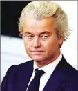  ??  ?? Wilders: rebuffed
