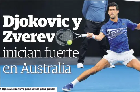  ?? FOTO: AFP ?? &gt; Djokovic no tuvo problemas para ganar.
