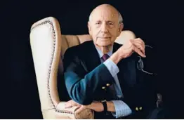  ?? ERIN SCHAFF/THE NEW YORK TIMES ?? Supreme Court Justice Stephen Breyer is struggling to decide when to retire from the high court and is taking into account a host of factors.