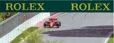  ?? HAIYUAN SONG/QIAN JUN MOTORSPORT ?? MENJANJIKA­N: Pembalap Ferrari Charles Leclerc beraksi pada free practice GP Kanada di Gilles Villeneuve Circuit, Jumat, 7 Juni lalu.
