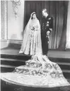  ??  ?? THE PRINCESS Elizabeth of England and Philip The Duke of Edinburgh pose on their wedding day, Nov. 20, 1947 in Buckingham Palace.