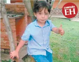  ??  ?? Felipe Archaga es un niño guerrero de siete años que ha demostrado su fortaleza para ganar la batalla contra la enfermedad.