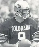  ?? Courtesy photo / University of Colorado ?? Former Colorado punter Barry Helton was a two-time All-american during his time in Boulder.