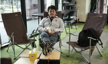  ?? ?? Do Kwon pictured in his company offices in Seoul, South Korea, in April. Now no one knows where he is. Photograph: Bloomberg/Getty Images