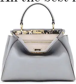  ??  ?? Fendi Peekaboo in Ghiaccio