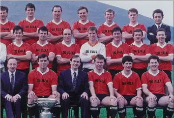  ??  ?? Selector), Niall Kelleher, Brendan O’Connor, John O’Keeffe, Jerome Walsh, Seán Culloty, Pat O’Connor, Middle Row: Liam Dennehy, Jimmy Dennehy, Timothy Healy, John Twomey, Cormac Linehan, Anthony atthew Dennehy, Donal O’Connor; Front Row: Denny O’Connor, Diarmuid O’Driscoll, Noel Moynihan, Jerry ch), Seamus Hickey, Donal Fitzgerald, Maurice Angland.