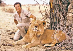  ??  ?? Brock in Africa during his days as a television star and, below, in 2009 with Remote Area Medical’s 1944 DC3 aircraft