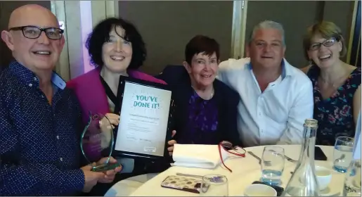  ??  ?? Cathriona Dillon, Noel Gavin and Martina Harris, from Drogheda & North East Branch of Samaritans, pictured after the Outreach team won an award at Samaritans’ inaugural Volunteer Celebratio­n and Awards event.