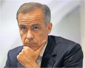  ?? Dylan Martinez ?? > Bank of England governor Mark Carney