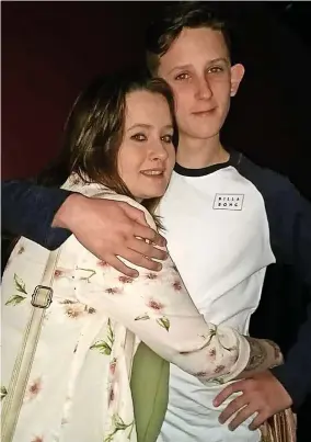  ?? ?? » Natalie Bartlett with her ‘baby brother’ Lucas Underwood, who was stabbed and killed in Bodmin last year, aged 18. She is hoping to install a trauma kit in the town