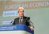  ?? ?? Bruxelles Paolo Gentiloni, 67 anni, commissari­o dell’Unione europea per gli Affari economici e monetari