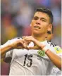  ?? Yuri Cortez / AFP / Getty Images ?? Hector Moreno scored in extra time to salvage a draw for Mexico.
