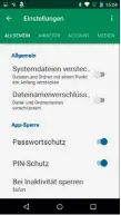  ??  ?? Sicher ist sicher: Da Boxcryptor sensible Dateien schützen soll, ist der zusätzlich­e PIN-Schutz für die App sehr sinnvoll.