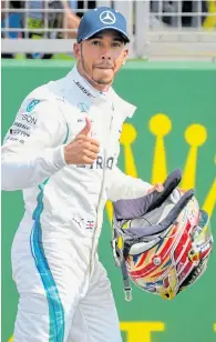  ??  ?? Lewis Hamilton apologised after he failed to win