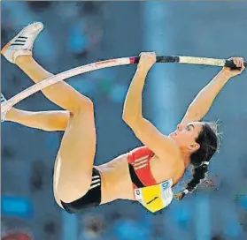  ?? FOTO: GETTY ?? Yelena Isinbayeva, doble campeona olímpica cuando era reina de la pértiga