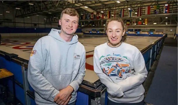  ?? ?? FACILITY: Bruce Mouat and Jennifer Dodds believe losing the Dewars Centre rink would be a big blow for the sport. Picture by Steve Macdougall.