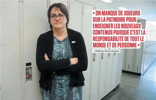  ?? PHOTO DOMINIQUE SCALI ?? Hélène Bourdages représente les directeurs d’école de Montréal, qui sont nombreux à douter de l’échéancier du ministère.