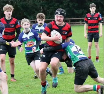  ??  ?? Arklow’s Jamie Tobin in action against Gorey. Photos: Yvette O Beirne