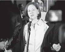  ?? The Canadian Press/files ?? Premier Alison Redford says the province will have to build infrastruc­ture to make sure Alberta is prepared to deal with the effects of flooding in the future.