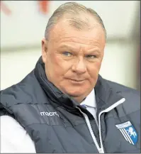  ?? Picture: Ady Kerry ?? Gillingham boss Steve Evans