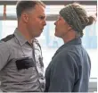  ??  ?? Sam Rockwell and Frances McDormand face off in “Three Billboards.” MERRICK MORTON