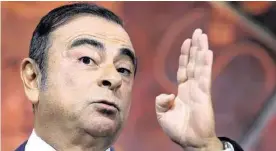  ?? AFP ?? Automanage­r Carlos Ghosn muss acht Millionen Euro Kaution hinterlege­n.