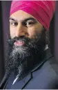  ?? CHRIS YOUNG / THE CANADIAN PRESS ?? Jagmeet Singh was picked as leader of the NDP.