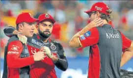  ?? BCCI ?? AB de Villiers and Virat Kohli will have to take it upon themselves to plan a turnaround.