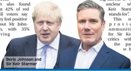  ??  ?? Boris Johnson and Sir Keir Starmer