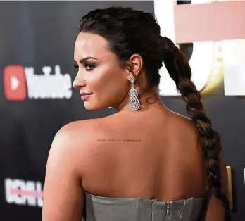  ??  ?? Lovato comes clean about her substance abuse in the new documentar­y, Demi Lovato: Simply Complicate­d .—AP