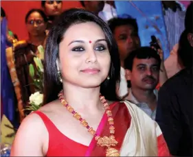  ??  ?? Actress Rani Mukerji.