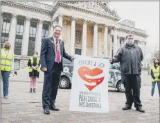  ?? Picture: Habibur Rahman ?? FESTIVE The launch of the 2020 Comfort and Joy campaign at the Portsmouth Guildhall Walk.