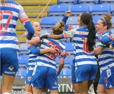  ?? Pictures: Steve Smyth ?? Rachel Rowe’s stunning winner saw Reading ease their relegation fears